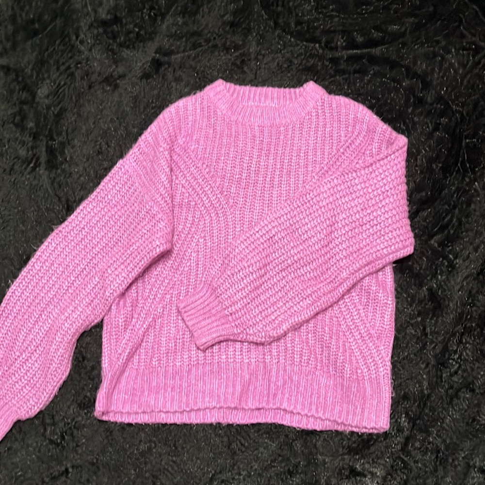 purple sweater